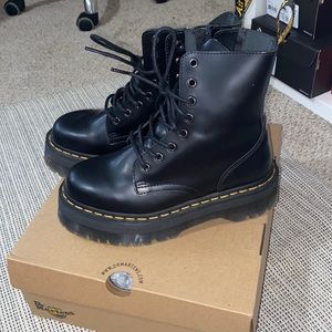Doc martens platform boots